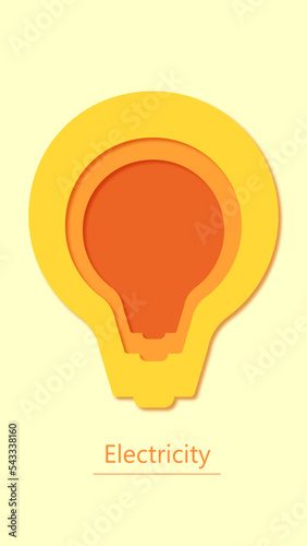 電球　ベクター　背景イラスト
