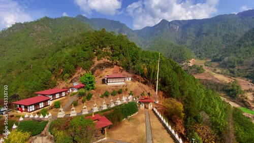 Khamsum Yulley Namgyal Chortenin Punakha Valley in Bhutan photo