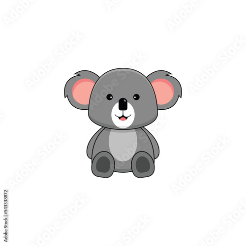 Cute koala isolated vector graphics