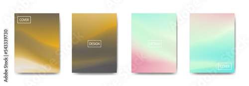 set of abstract background with beautiful gradation color, colorful background for poster flyer banner backdrop.vertical banner.cool fluid background vector illustration