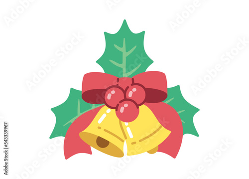 クリスマスベルのイラスト／線画なし