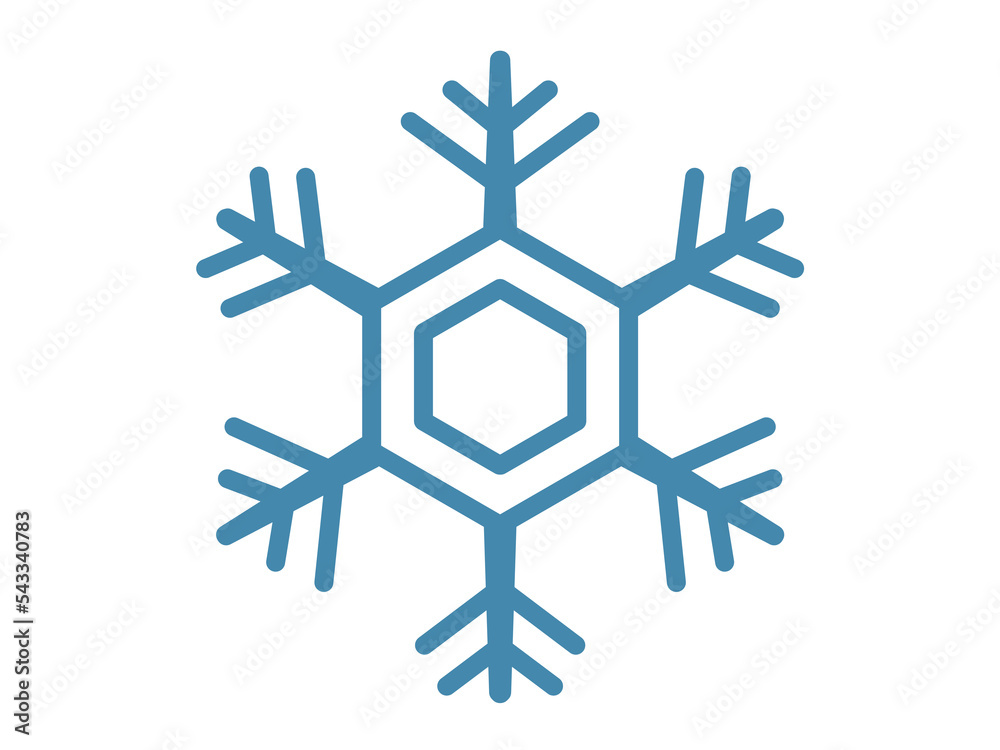 雪の結晶のイラスト素材 雪の結晶のイラスト素材