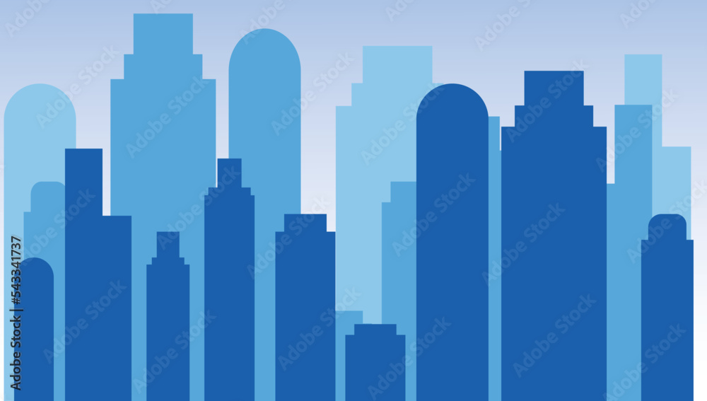 City building vector. City vector background.