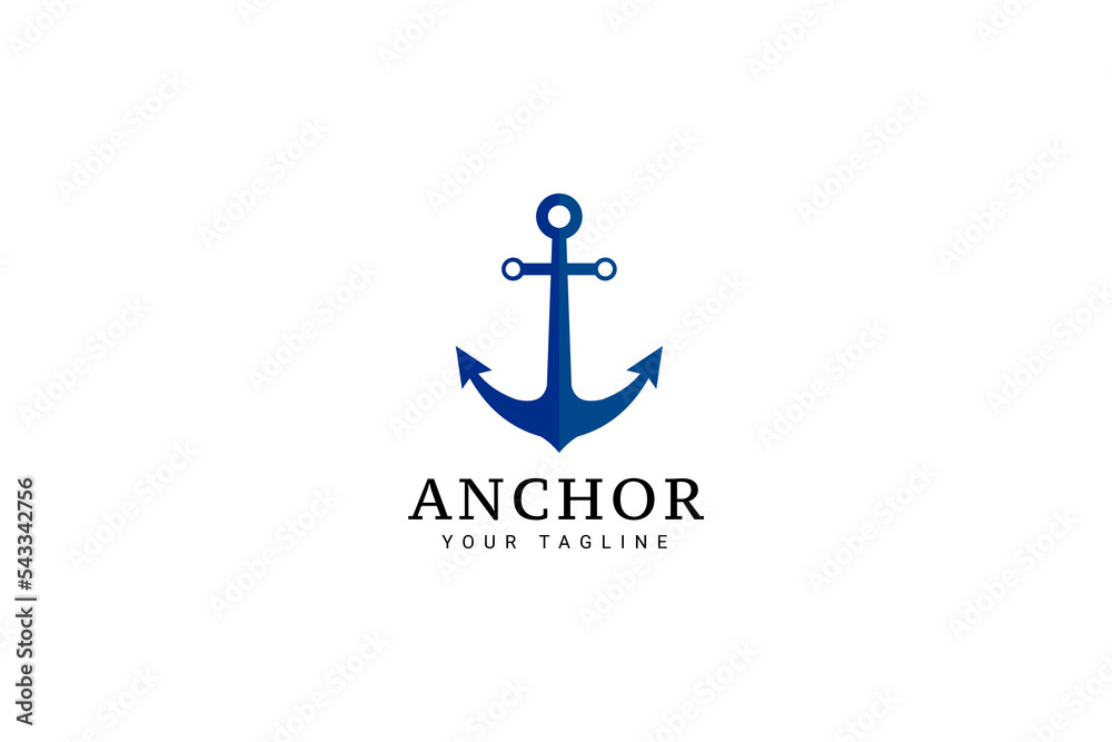 Simple Mono Line Art Anchor For Boat Ship Marine Navy Nautical Logo Design Vector Simple Mono Line Art Anchor For Boat Ship Marine Navy Nautical Logo Design Vector