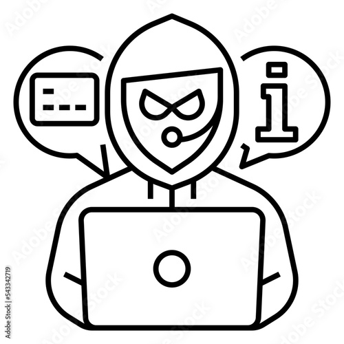 call center scam icon