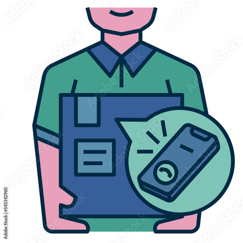 parcel illegal icon
