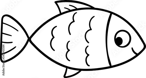 Doodle fish Illustration