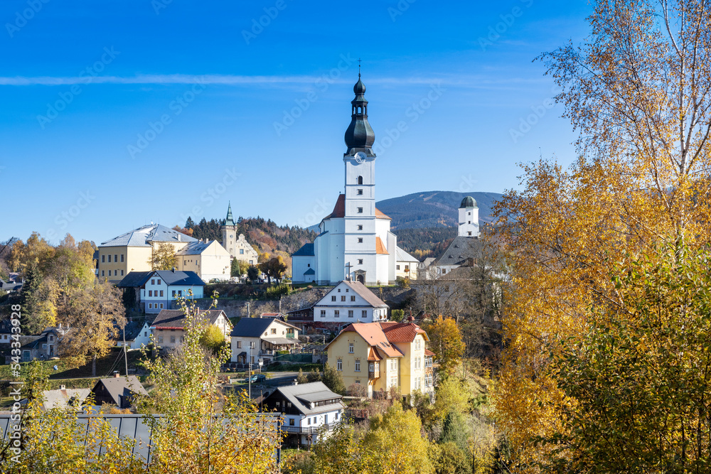 renaissance castle Kolstejn, town Branna, Jeseniky mountains, Czech republic