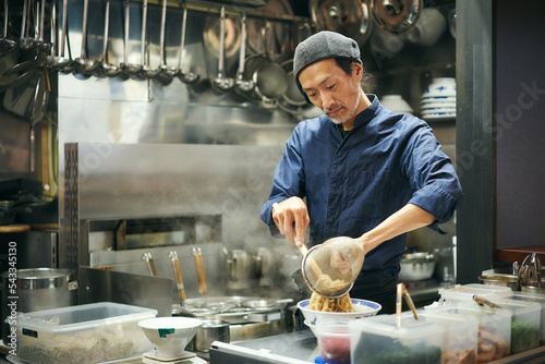 ラーメン職人のポートレイト