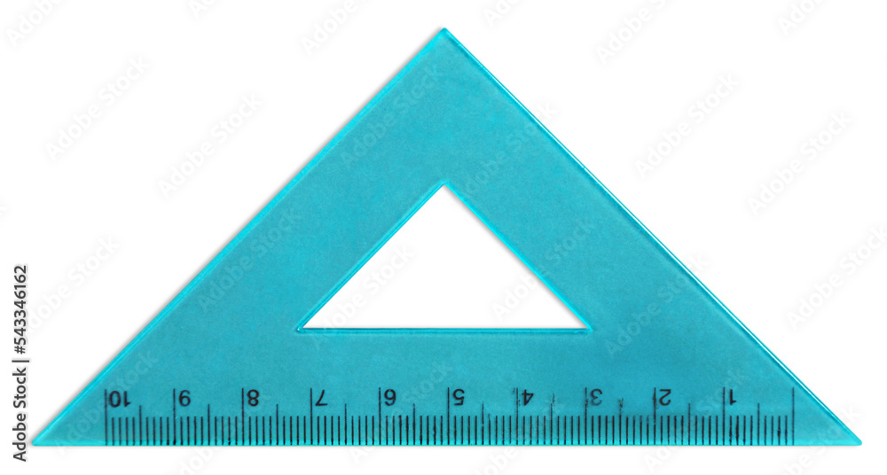 Ruler instrument isolated on white background Ruler instrument isolated on white background