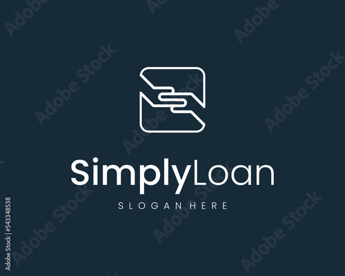 Handshake Hand Cooperation Loan Payment Business Banking Credit Simple Vector Logo Design