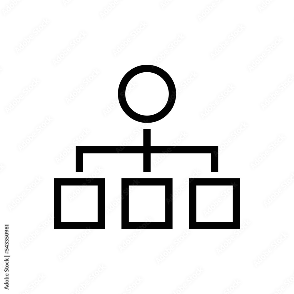 Hierarchy vector icon symbol design Hierarchy vector icon symbol design