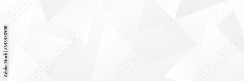 Abstract white Geometric banner design background.