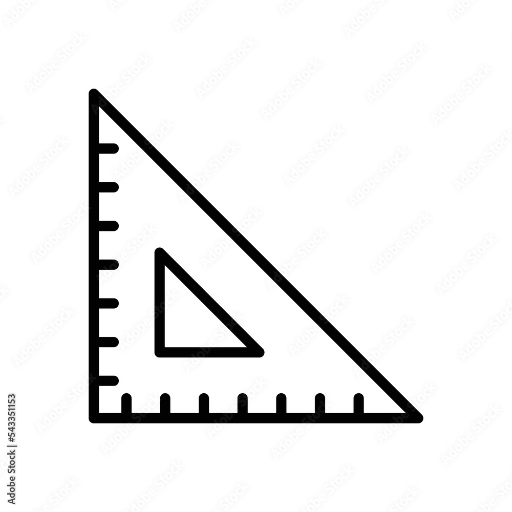 ruler icon vector design template in white background ruler icon vector design template in white background