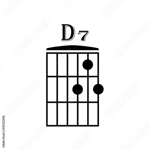 basic guitar, chords guitar, icon. templat, symbol, logo, flat