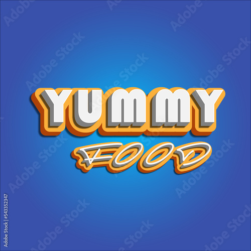 Yummy Food 3D word