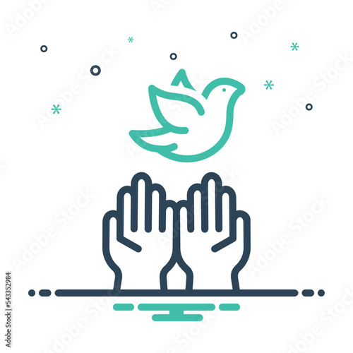 Mix icon for hoping