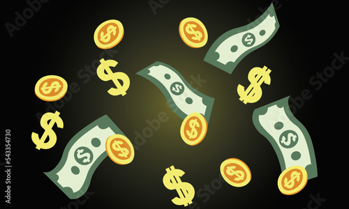 money for business vector background