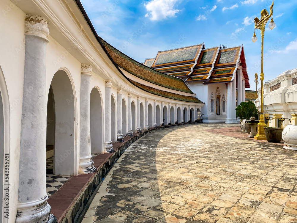 Phra Pathom Chedi temple in Nakorn pathom province Thailand