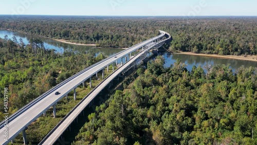 Florida state road 20 crossing the Apalachicola River viewed from east side photo