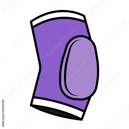 Elbow pad pictogram vector illustration.