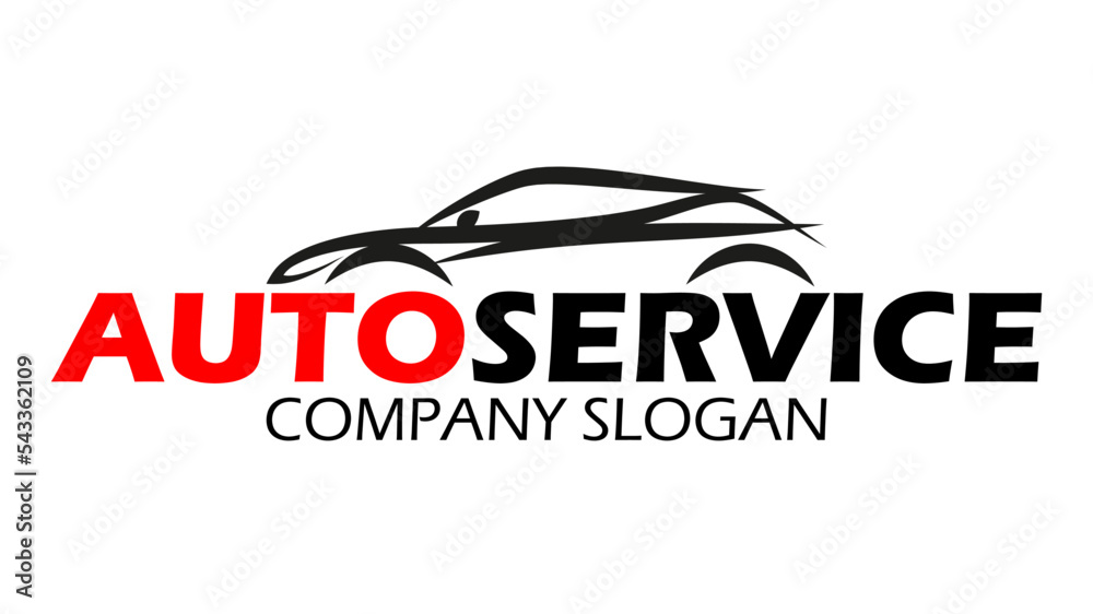 Auto service logo. Plik wektorowy. - obrazy, fototapety, plakaty 