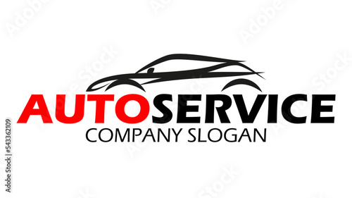 Auto service logo. Plik wektorowy.