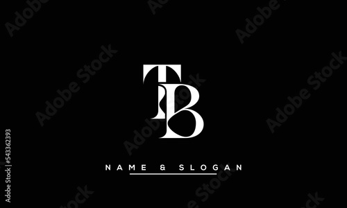 BT,  TB,  B,  T  Abstract  Letters  Logo  Monogram