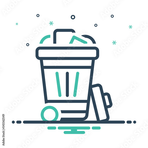 Mix icon for disposal