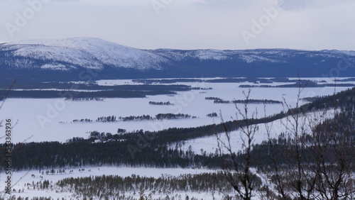 North of Sweden in winter, Arjeplog photo