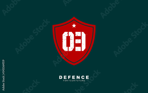 THREE Number army for team identity. Military template vector illustration for your brand.