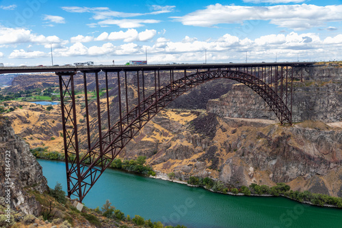 Perrine Bridge over Snake River at Twin Falls, Idaho, USA