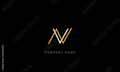 VN, NV Abstract Letters Logo Monogram