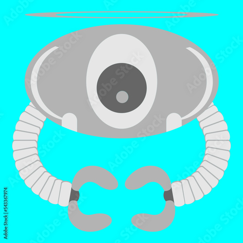 Silver Robot Modern Work Angel