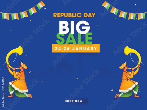 Indian Republic Day, 26 January Celebration Concept.