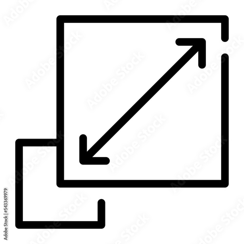 scalability line icon