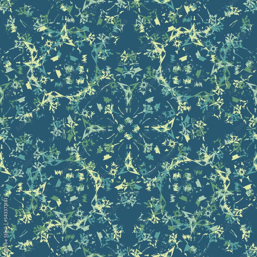 Seamless fractal pattern in vector format for printed fabrics or any ...