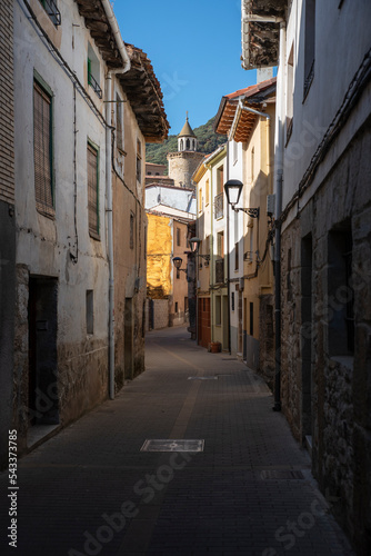 medieval street of a spanish town © pintoreduardo