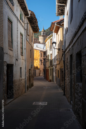 medieval street of a spanish town