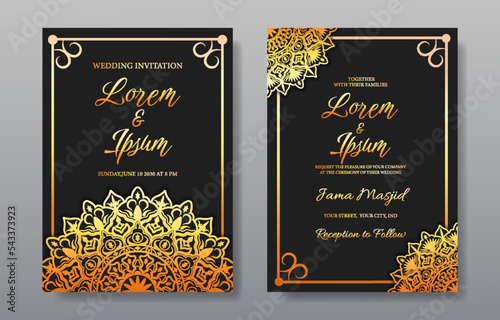 Moslem Wedding Invitation Template
