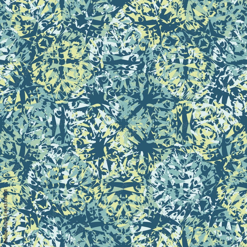 Seamless fractal pattern in vector format for printed fabrics or any ...
