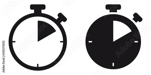 ofvs212 OutlineFilledVectorSign ofvs - stopwatch vector icon . timer symbol . isolated transparent . black outline and filled version . AI 10 / EPS 10 . g11552