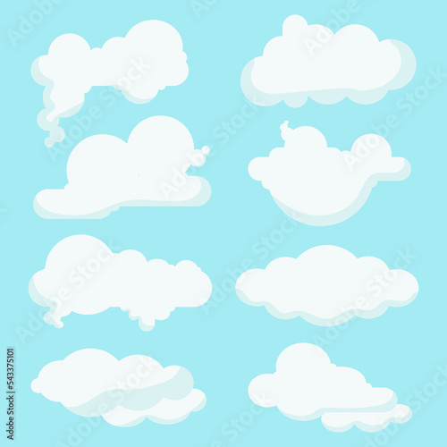 Cloud icon. Set of clods. Cloud icon. Vector illustration