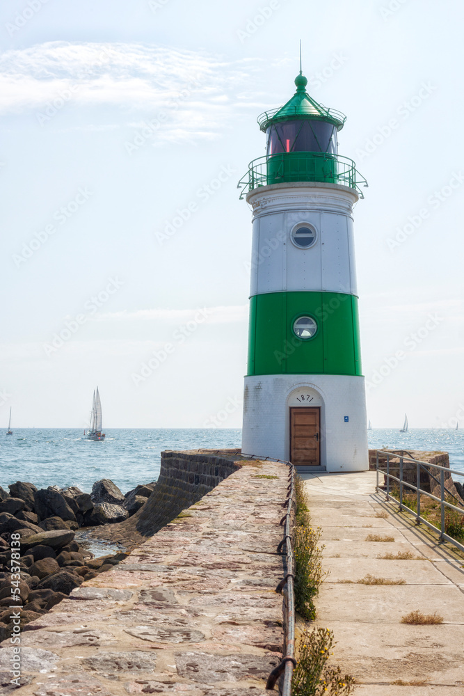 Lighthouse at Schleimünde, Baltic Sea coast of Schleswig-Holstein, Germany