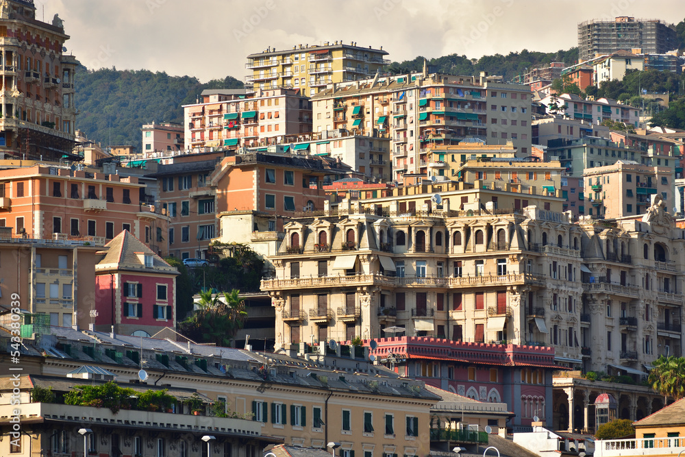Immeubles de Genova. Italie