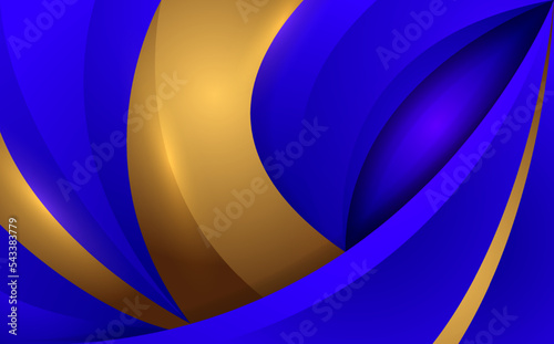 Abstract luxury gold and royal blue background