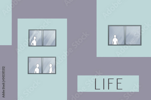 living alone illustration