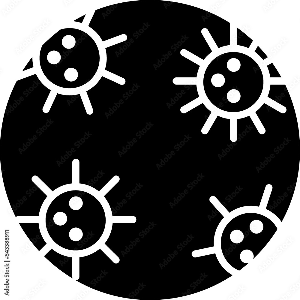 Fototapeta premium Coronavirus circle icon