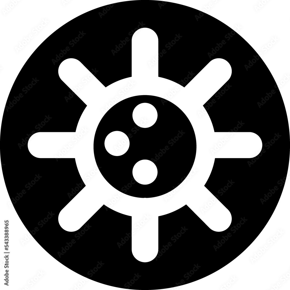 Obraz premium Coronavirus circle icon