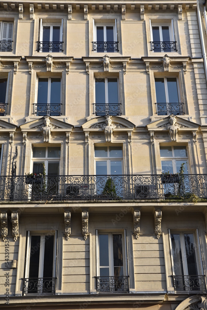  Immeuble haussmannien à Paris. France